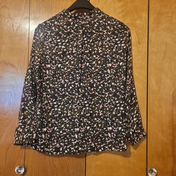 ZADIG & VOLTAIRE Tink Abstract Print Top Blouse Shirt Women’s S Black Multi - Picture 8 of 14